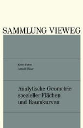 book Analytische Geometrie spezieller Flächen und Raumkurven