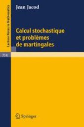 book Calcul Stochastique et Problèmes de Martingales