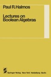 book Lectures on Boolean Algebras