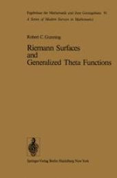 book Riemann Surfaces and Generalized Theta Functions