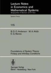 book Foundations of System Theory: Finitary and Infinitary Conditions