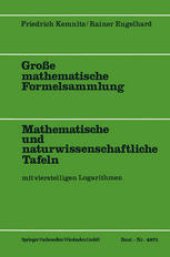 book Große mathematische Formelsammlung: Mathematische und naturwissenschaftliche Tafeln