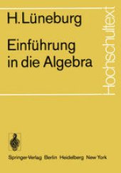 book Einführung in die Algebra