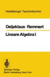 book Lineare Algebra I