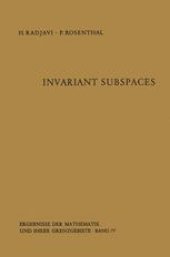 book Invariant Subspaces