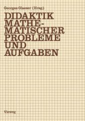 book Didaktik mathematischer Probleme und Aufgaben