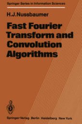 book Fast Fourier Transform and Convolution Algorithms