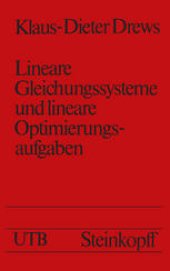 book Lineare Gleichungssysteme und lineare Optimierungsaufgaben