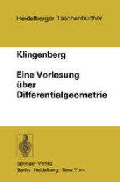 book Eine Vorlesung über Differentialgeometrie