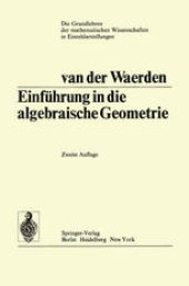 book Einführung in die algebraische Geometrie