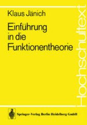 book Einführung in die Funktionentheorie