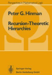 book Recursion-Theoretic Hierarchies