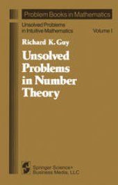 book Unsolved Problems in Number Theory