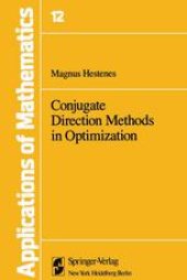 book Conjugate Direction Methods in Optimization