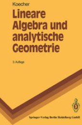 book Lineare Algebra und analytische Geometrie