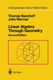 book Linear Algebra Through Geometry