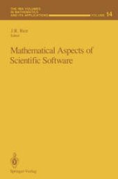 book Mathematical Aspects of Scientific Software