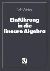 book Einführung in die lineare Algebra