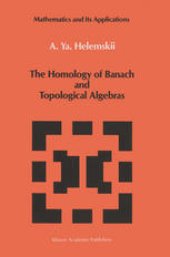 book The Homology of Banach and Topological Algebras