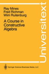 book A Course in Constructive Algebra