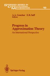 book Progress in Approximation Theory: An International Perspective