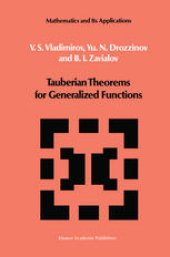 book Tauberian Theorems for Generalized Functions
