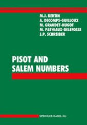 book Pisot and Salem Numbers