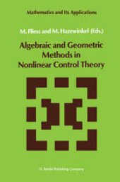 book Algebraic and Geometric Methods in Nonlinear Control Theory