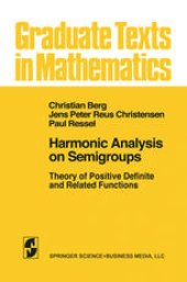 book Harmonic Analysis on Semigroups: Theory of Positive Definite and Related Functions