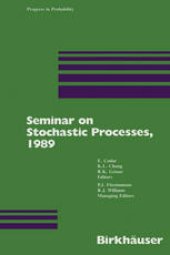 book Seminar on Stochastic Processes, 1989