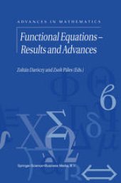 book Functional Equations — Results and Advances