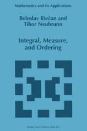 book Integral, Measure, and Ordering