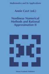 book Nonlinear Numerical Methods and Rational Approximation II