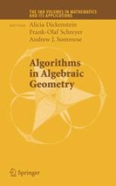 book Algorithms in Algebraic Geometry