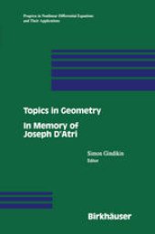 book Topics in Geometry: In Memory of Joseph D’Atri