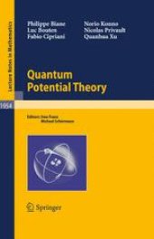 book Quantum Potential Theory