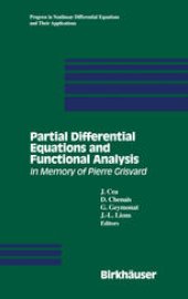 book Partial Differential Equations and Functional Analysis: In Memory of Pierre Grisvard