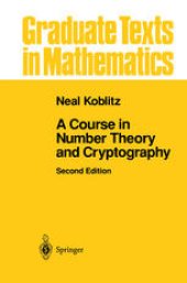 book A Course in Number Theory and Cryptography