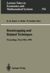 book Bootstrapping and Related Techniques: Proceedings of an International Conference, Held in Trier, FRG, June 4–8, 1990