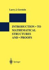 book Introduction to Mathematical Structures and Proofs