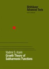 book Growth Theory of Subharmonic Functions