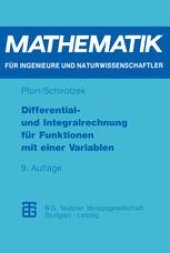 book Differential- und Integralrechnung für Funktionen mit einer Variablen