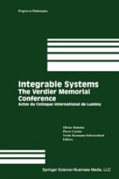 book Integrable Systems: The Verdier Memorial Conference Actes du Colloque International de Luminy