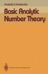 book Basic Analytic Number Theory