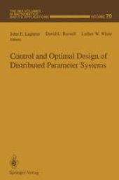 book Control and Optimal Design of Distributed Parameter Systems