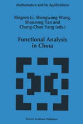 book Functional Analysis in China