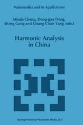 book Harmonic Analysis in China