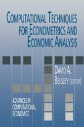 book Computational Techniques for Econometrics and Economic Analysis