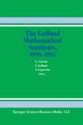 book The Gelfand Mathematical Seminars, 1990–1992