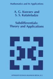 book Subdifferentials: Theory and Applications